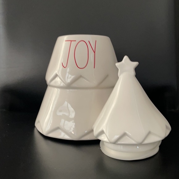 Rae Dunn Joy Christmas Tree Canister - Picture 2 of 5